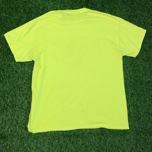 Neon Yellow Robichaud Basketball Bulldog Graphic Tee - Picture 2 of 5